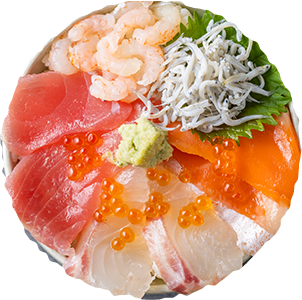 海鮮彩り５色丼